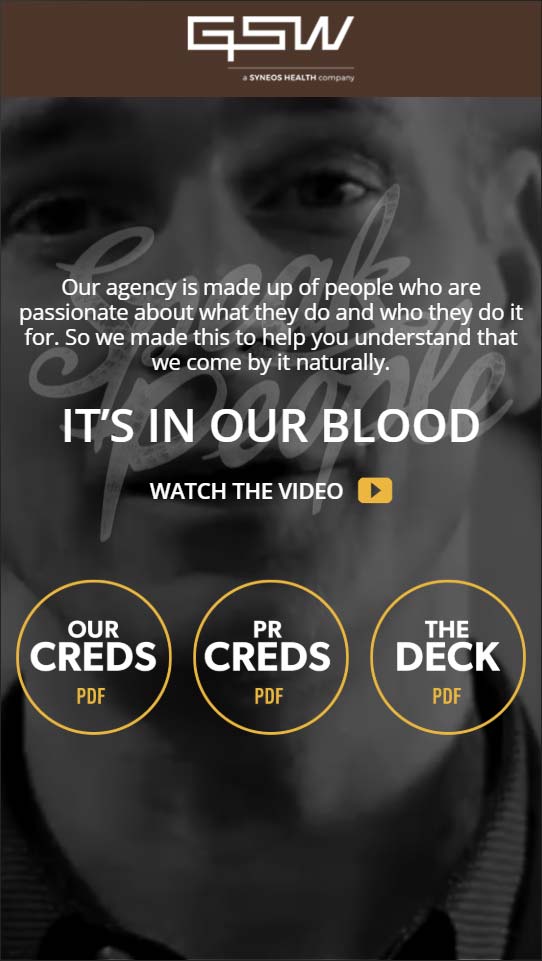 It's in our blood website screen capture